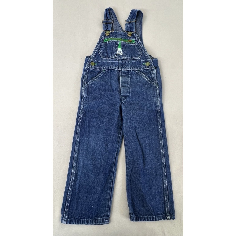 Vintage Liberty Overall Boys Sz 4 Made USA Y2K Blue